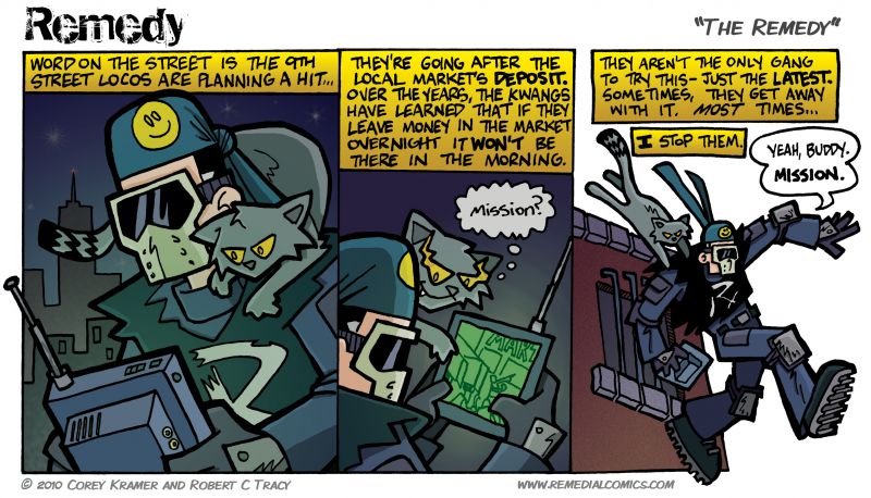 Remedy :: I bet he gets great traction with those shoes!