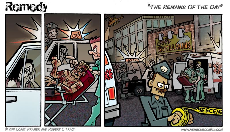 Remedy :: Corey here... Ashley seems a bit overwhelmed. Wonder how she'll explain how all this happened to the po-po.