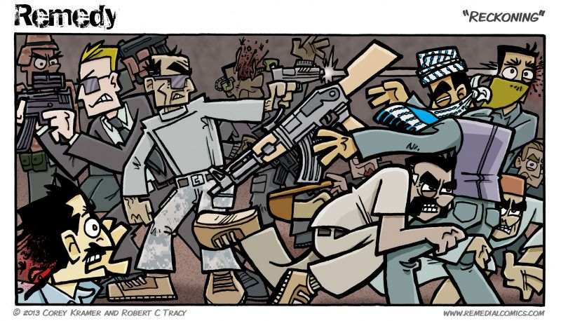 Remedy :: Corey here... well. That's more headshots than I've drawn in a while. T'was a lotta fun, though. Uncle kicks ass. 