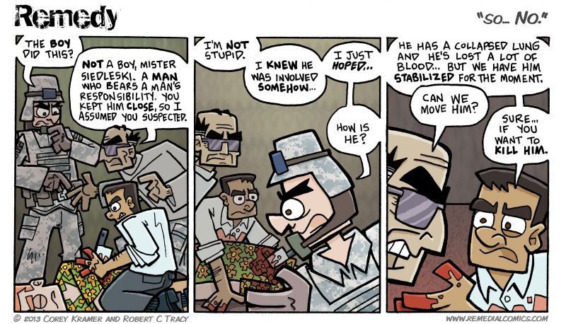 Remedy :: Corey here... we knew it all along. West stabbing jerk.