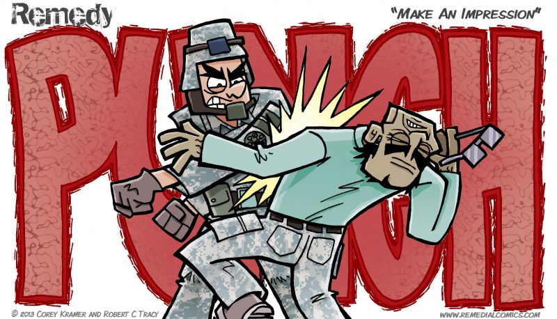 Remedy :: Corey here... POW right in the kisser! Now... where's Najeh?