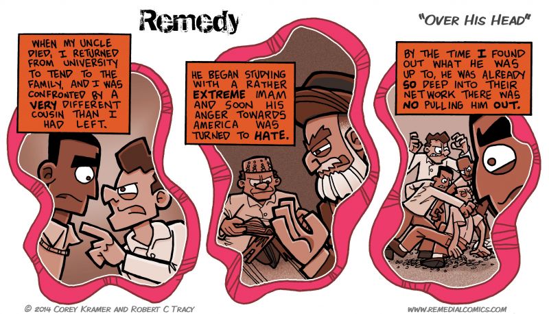 Remedy :: Corey here... you know the nice blue hue of Khoury's flashbacks up to now? Yeah... that's so gone... nothing but red madness from here on out.