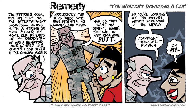 Remedy :: Corey here... never hurts to suck up to the boss... or to have a senator as a father, I suppose.