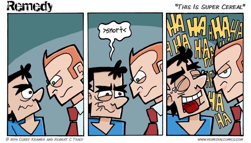 Remedy :: Corey here... it's never ever good when Artur starts laughing... not for those around him, anyhow.