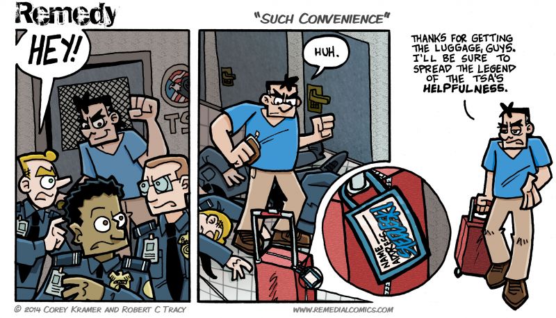 Remedy :: Corey here... Artur's just racking up those friendly flyer miles, isn't he? 