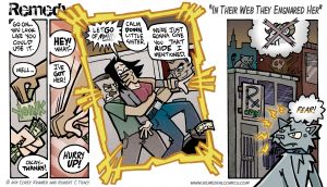 In Their Web They Ensnared Her